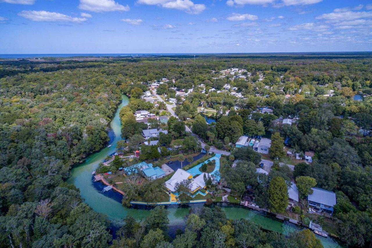Pams Mermaid House With Riverfront Yard And Lanai! Lägenhet Weeki Wachee Exteriör bild